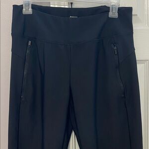 Women's Black Joggers with Zippered Pockets